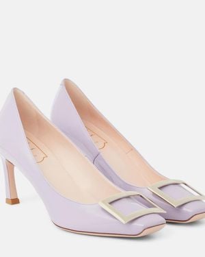 Roger Vivier Trompette 70 Patent Leather Court Shoes - Pink