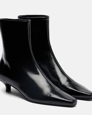 TOTEME Ankle Boots Aus Leder - Schwarz