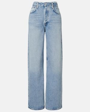 Agolde Low Slung Baggy Wide-Leg Jeans - Blue