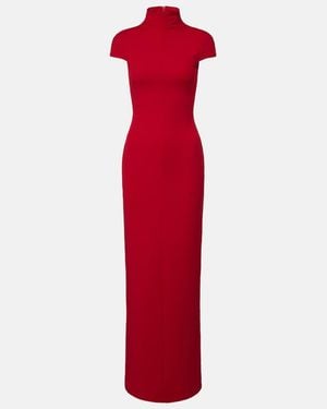 Solace London Lang Crepe Maxi Dress - Red