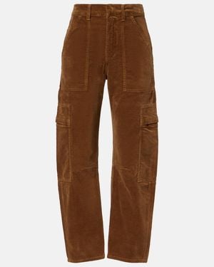 Citizens of Humanity Marcelle Cotton Corduroy Cargo Trousers - Brown