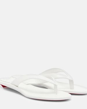 Christian Louboutin Sandalen Miss Z Aus Leder - Weiß
