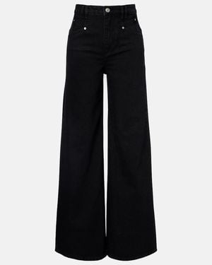Isabel Marant Lemony Wide-Leg Jeans - Black