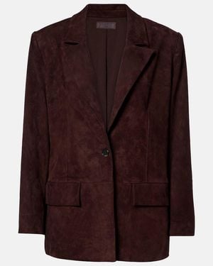 Stouls Dublin Suede Blazer - Purple