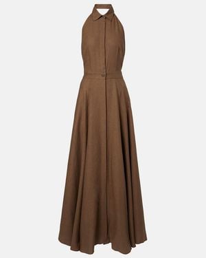 Ralph Lauren Eldred Linen Maxi Dress - Brown