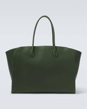 The Row Marlo Leather Tote Bag - Green