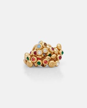 Loewe Push Pin Embellished Ring - White