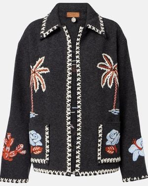 Alanui Jacke Remember Me Aus Schurwolle - Schwarz