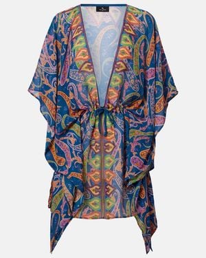 Etro Paisley Beach Cover-Up - Blue