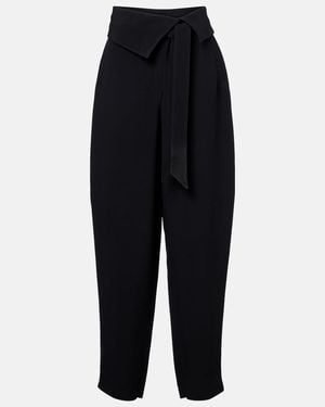 The Attico High-Rise Tapered Trousers - Blue