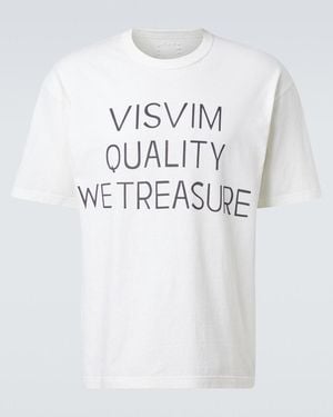 Visvim Jumbo Printed Cotton-Blend T-Shirt - White