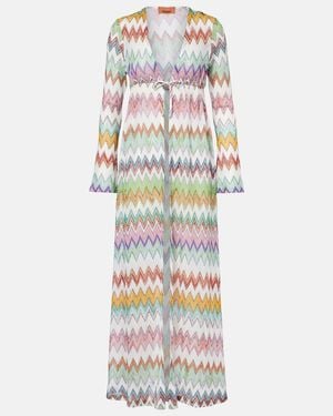 Missoni Zigzag Lame Beach Cover-Up - White
