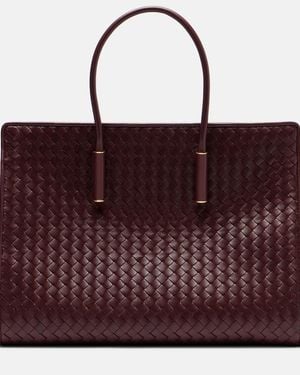 Bottega Veneta Tote Bag Barbara Medium Aus Leder - Rot