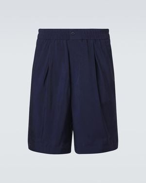 Giorgio Armani Natte Bermuda Shorts - Blue