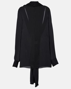 KHAITE Bex Silk Blouse - Black