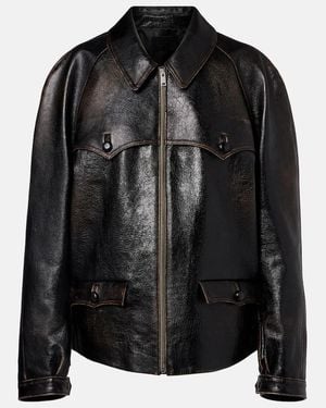 Prada Leather Jacket - Black