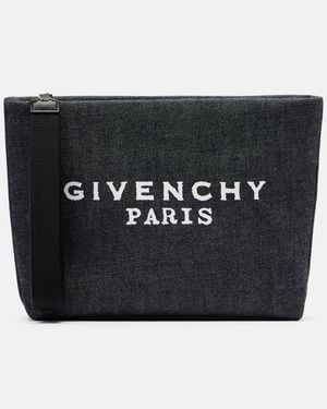 Givenchy Etui Aus Denim - Schwarz