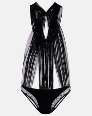 Rick Owens Miami Gauze Jersey Bodysuit - Black
