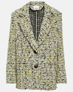 Isabel Marant Etiennega Wool-Blend Blazer - Green