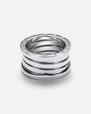 BVLGARI Anillo B.Zero1 De Oro Blanco De 18 Ct - Metálico