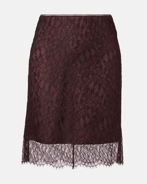 Vince Lace Midi Skirt - Purple