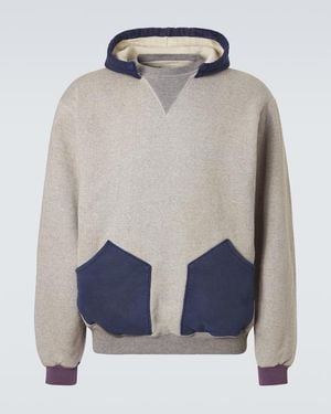 A.PRESSE Cotton Fleece Hoodie - Grey