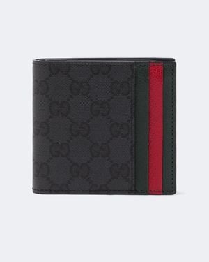 Gucci Portemonnaie Gg Aus Canvas - Schwarz