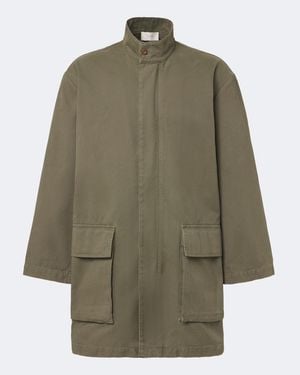 The Row Simeau Cotton Coat - Green