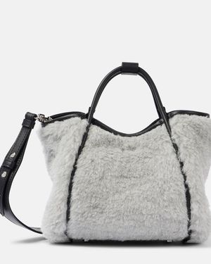 Max Mara Marine Small Teddy Tote Bag - Grey