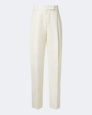 Rohe Hose Daria Aus Schurwolle - Weiß