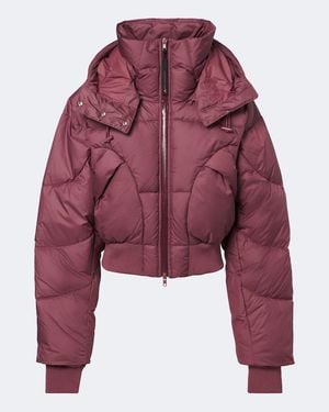 adidas By Stella McCartney Cropped Puffer Jacket - Red