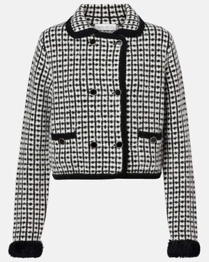 Nina Ricci Wool-Blend Cardigan - Black