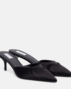 Alaïa Le Cour 3D 55 Satin Mules - Blue