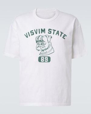 Visvim Jumbo Printed Cotton Jersey T-Shirt - White