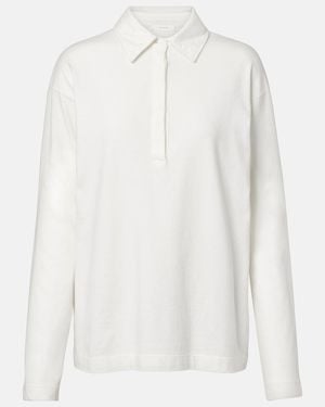 The Row Roddie Cotton Polo Shirt - White