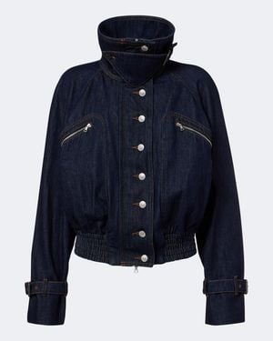 Dries Van Noten Blousonjacke Aus Denim - Blau