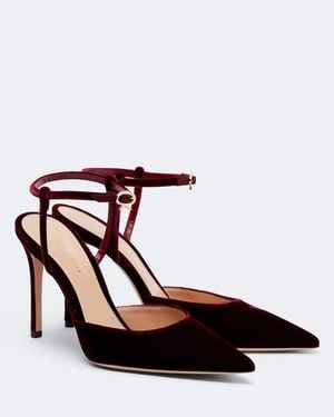 Gianvito Rossi Velvet Court Shoes - Multicolour