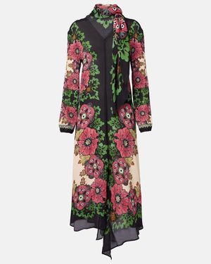 La DoubleJ Karis Floral Midi Dress - Multicolor