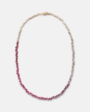 Suzanne Kalan Halskette Bold Aus 18Kt Rosegold Mit Diamanten Und Saphiren - Mettallic