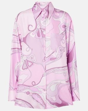 PUCCI Orchidee-Print Shirt - Pink
