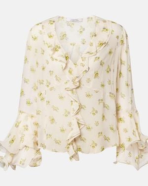 Dorothee Schumacher Airy Daydream Floral Georgette Blouse - Natural