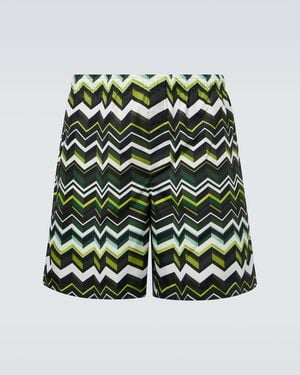 Missoni Zigzag Swim Trunks - Green