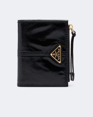 Prada Small Leather Wallet - Black