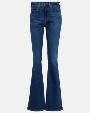 Veronica Beard Beverly High-Rise Flared Jeans - Blue