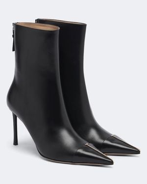 Tom Ford Ankle Boots T Aus Leder - Schwarz