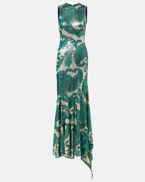 Etro Dress With Shimmering Finish - Green