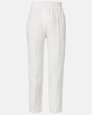 Brunello Cucinelli Mid-Rise Straight Trousers - White