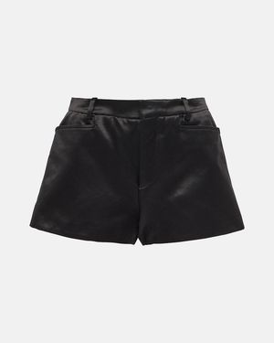 Tom Ford Cotton-Blend Shorts - Black