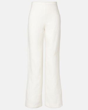 Faithfull the Brand Ilride High-Rise Linen Straight Trousers - White