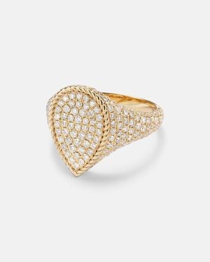 Yvonne Léon Pinky Ring Aus 18Kt Gelbgold (750/1000) Mit Diamanten - Weiß